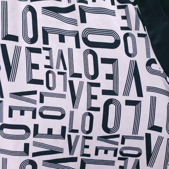 Victoria's Secret LOVE Print Pajama Pants Loungewear Bottoms Pink Black Size M - Picture 10 of 16